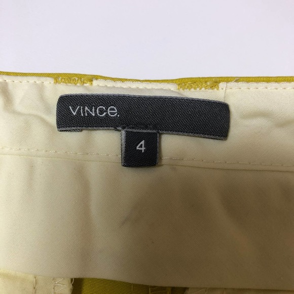 Vince Chartreuse Cuffed Shorts - Picture 3 of 6